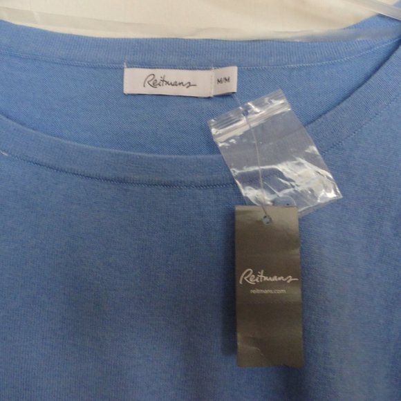 Reitmans short sleeve periwinkle blue sweater M - Picture 2 of 8